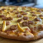 Foto de Frankfurt con patatas fritas