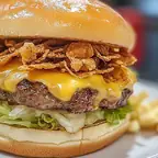 Foto de Hamburguesa de crujiente de queso